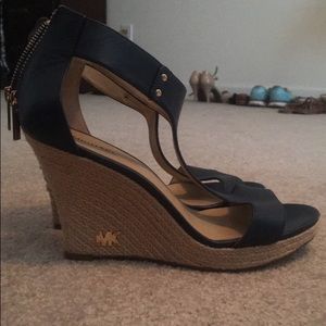 Michael Kors Navy Blue Wedges